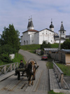 Russia - Ferapontovo - Valogda oblast: Ferapontov Monastery - cart - photo by J.Kaman