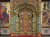 Russia - Solovetsky Islands: Interior of Transfiguration Cathedral - doors on the iconostasis - photo by J.Kaman