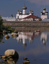 Russia - Solovetsky Islands: the Monastery reflecting in Svyatoe Lake - once a special Soviet prison and labor camp (1926-1939), which served as a prototype for the GULAG - photo by J.Kaman