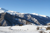 Chechnya, Russia - landscape in winter - farm and mountains - Northern Caucasus mountains - photo by A.Bley