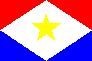 flag of Saba - Eilandgebied Saba (domain of the Netherlands / Holland / Holanda / Pases Baixos / Niederland / Nederland / Pays Bas)