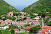 The Bottom, Saba: town center seen from the road to St. John's - photo by M.Torres