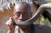 South Africa - Local horn blower, Singita - photo by B.Cain