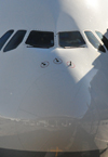 Johannesburg, Gauteng, South Africa: Lufthansa Airbus A380-841 'Peking' D-AIMC, cn 44 - nose view - OR Tambo International / Johannesburg International Airport / Jan Smuts / JNB - Kempton Park, Ekurhuleni - photo by M.Torres