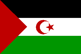 Western Sahara (Sahrawi republic) / Sahara Occidental / Saara Ocidental (Saguia El Harma + Rio de Oro) - flag