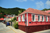 Gustavia, St. Barts / Saint-Barthlemy: Creole cottage - pink house on Rue Bord de Mer, Place d'Armes - photo by M.Torres