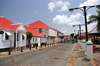 Gustavia, St. Barts / Saint-Barthlemy: buildings along Rue Samuel Fahlberg, named after a Swedish doctor - photo by M.Torres