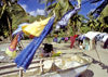 St Lucia: washing - photo by A.Walkinshaw