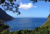 St Lucia: La Soufrire bay - from the pitons - photo by P.Baldwin