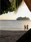 St Lucia: La Soufrire - cruise ship - photo by P.Baldwin