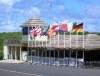 Mustique island / MQS (the Grenadines): flags at Dovers airport (photographer: R.Ziff)