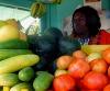Union island (Grenadines) - Clifton: fruit stall (photographer: Pamala Baldwin)