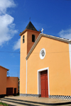 Santo Amaro, Lobata district, So Tom and Prncipe / STP: sunny church / igreja solarenga - photo by M.Torres