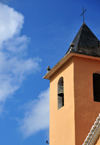 Santo Amaro, Lobata district, So Tom and Prncipe / STP: church tower / torre da igreja - photo by M.Torres