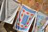 Iglesias / Igrsias, Carbonia-Iglesias province, Sardinia / Sardegna / Sardigna: kitchen towels drying outside - photo by M.Torres