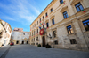 Sassari / Tthari, Sassari province, Sardinia / Sardegna / Sardigna: Palace of the Duke of Asinara, designed by the engineer Valino - now the City Hall - Ducal Palace - Palazzo del Comune - Piazza del Comune, via Turritana - photo by M.Torres