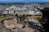 Scotland - Edinburgh: view of New Town, Princes Street and the Firth of Forth in the background from Edinburgh Castle - photo by C.McEachern