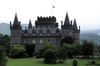 Scotland - Inveraray (Argyll and Bute council area / Earra-Ghaidheal agus Bd ): the castle seen from the bridge - photo by A.Sen