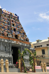 Mahe, Seychelles: Victoria - Hindu temple on Quincy stree - photo by M.Torres