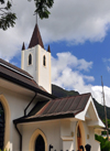 Mahe, Seychelles: Victoria - St Paul's Anglican cathedral - Revolution Avenue - photo by M.Torres