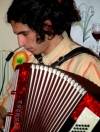 Taormina (Messina province): musician - accordion player (photo by Cornelia Schmidt)