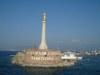 Sicily / Sicilia - Messina: harbour entrance 'Vos et ipsam civitatem benedicimus' (photo by Captain Peter)