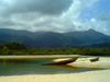 Freetown Peninsula, Sierra Leone: lagoon at River No.2 Beach - photo by T.Trenchard