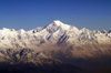 Sikkim - Mount Kanchenjunga, seen from the flight between Delhi and Paro III - border of North Sikkim district and Taplejung District of Nepal - Himalayas - photo by A.Ferrari