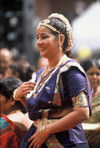 Singapore: lady in Indian dress (photo by S.Lovegrove / Picture Tasmania)