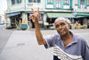 Singapore: LIttle India - Peace! (photo by S.Lovegrove / Picture Tasmania)