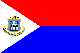 flag of Sint Marteen (Netherlands Antilles - domain of the/ Netherlands / Holland / Holanda / Pases Baixos / Niederland / Nederland / Pays Bas