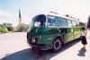 Western Slovakia / Zpadoslovensk - Nov Zmky: travelling cinema - Zlaty Bazant - old bus (photo by M.Torres)
