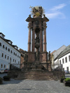 Slovakia - Bansk tiavnica: Plague column at Holy Trinity Square - photo by J.Kaman
