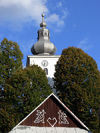 Slovakia - Cicmany village: folk architecture reserve - church of the Holy Cross - Kostol sv. Krza - Zilina district - photo by J.Kaman