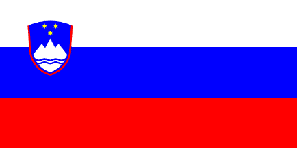 Slovenian flag (Slovenija, Eslovnia, Slowenien, Slovnie)