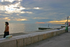 Slovenia - Piran: promenade at sundown, Adriatic coast - photo by I.Middleton