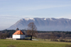Slovenia - Pivka Valley: view of Nanos Mountain from Postojna in the Karst region - photo by I.Middleton
