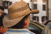 Slovenia - woman with cherry in ear in the Goriska Brda wine region - photo by I.Middleton