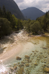 Slovenia - The Soca Valley - Soca / Isonzo / Sontig river - photo by I.Middleton