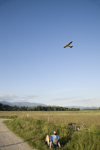 Slovenia - Brnik Airport: Bulldog Air S5-DEH Cessna 152 aircraft landing at Ljubljana Joze Pucnik Airport - cyclist watching - plane spotting - photo by I.Middleton