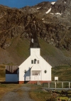 South Georgia Island - Grytviken: the Norwegian church - architect: Adalbert Kielland (photo by G.Frysinger)