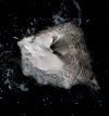 South Sandwich Islands - Montagu Island: Mount Belinda volcano - eruption - photo by NASA/GSFC/MITI/ERSDAC/JAROS (in P.D.)