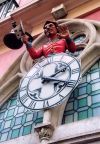 Spain / Espaa - Burgos: clock (photo by Miguel Torres)