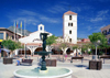 Spain / Espaa - Arroyo de la Miel  (provincia de Malaga - Costa de Sol): central square - Parroquia de la Immaculata Concepcin - photo by D.Jackson