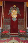 Spain / Espaa - Segovia: Alcazar - throne room / sala del trono (photo by Miguel Torres)