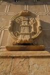 Spain / Espaa - Extremadura - Plasencia: Trujillo gate - coat of arms - Puerta de Trujillo (photo by M.Torres)