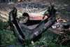 Sudan - White Nile River - Jonglei / Junqali state: Dinka fisherman with their canoes - photo by Craig Hayslip