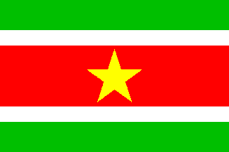 Suriname - flag (formerly Dutch Guina, Caricom member)