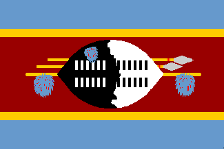 Swaziland / Suazilandia / Ngwane / N'gwane / Szvzifld / Svazilenda / Swazilandia - flag