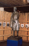 Swaziland - Lobamba: King Sobuza II statue and photo gallery - National Museum - photo by Miguel Torres